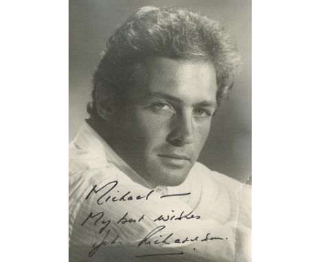 John Richardson signed 7x5 black and white photo. Richardson (19 January 1934 - 5 January 2021) was an English actor who appe