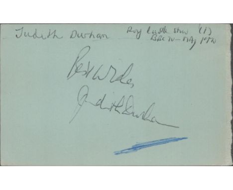 Judith Durham signed card. Judith Durham AO (born Judith Mavis Cock; 3 July 1943 - 5 August 2022) was an Australian singer, s