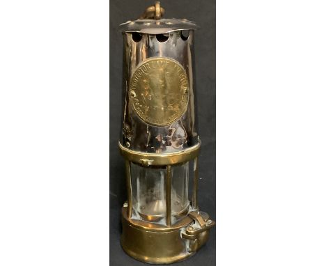 An Eccles Type 6 miner's safety lamp 