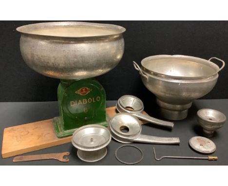 Kitchenalia -a Diabolo B of Sweden table top manual cream and butter churn, with accessories 