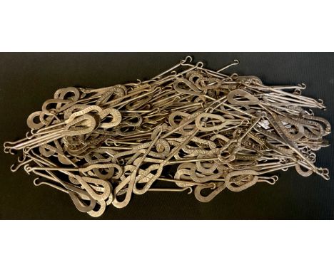 Advertising - a collection of late 19th/early 20th century button hooks, each advertising a different company, some shoe manu