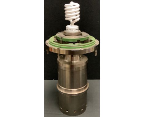 A Rolls Royce converted engine part novelty light fitting, 42cm high 
