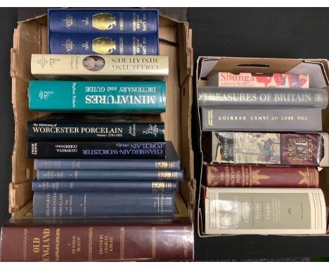 Antique Reference Books - MARSHALL, H. Rissik - Coloured Worcester Porcelain of the first period (1751-1783): 31 colour plate