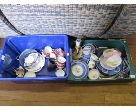 A Bell China red and gilt tea service, Rosenthal teawares and other ceramics