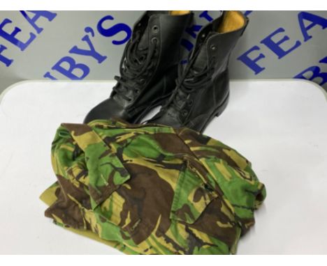 A pair of Aircrew High Line Boots size 42 &amp; a Military D.P jacket S/M
