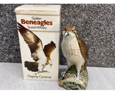 Beswick Golden Beneagles scotch whisky Osprey decanter - still sealed with original box