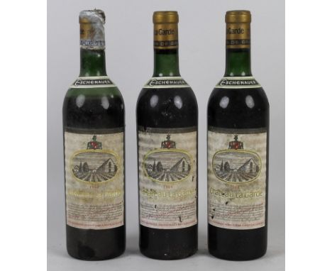 Vintage Wine: three bottles of Chateau La Garde, Graves, Louis Eschenaur, 1964, U: all mid shoulder or better. (3)
Provenance