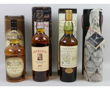 Whisky: a bottle of The Dalmore, Single Highland Malt Scotch whisky, 12 years old, boxed, 75cl, 40% vol, a bottle of Aberlour