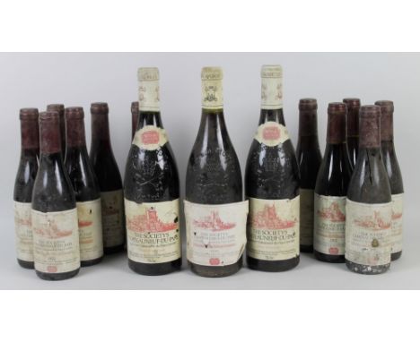 Vintage Wine: two bottles of The Society's Chateauneuf-du-Pape, Domaine du Vieux Lazaret, 1990, a further bottle of 1992 vint