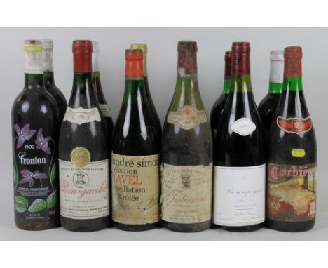 Vintage Wine: a mixed parcel of French red wine, including Bourgeuil, Tavel, Fronton, Fleurie, and Julienas. (12)
Provenance: