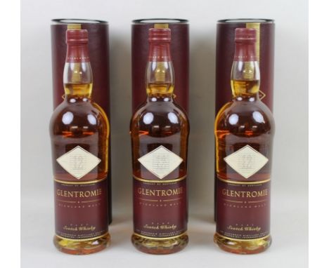 Whisky: three bottles of Glentromie, Highland Malt, Rare Scotch whisky, 12 years old, each boxed, each 70cl, 40% vol. (3)