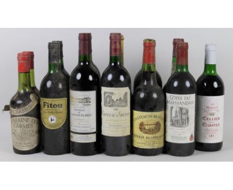 Vintage Wine: a mixed parcel of French red wine, including Corbieres, Macon, Minervois, Haut-Medoc, and Cotes du Marmandais. 