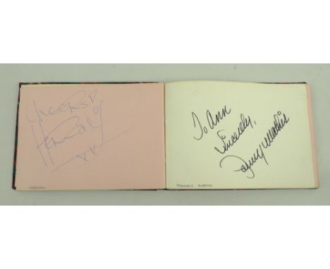 An autograph book including those signatures of Dusty Springfield, Cliff Richard, The Shadows, The Beatles, Brian Jones of Th