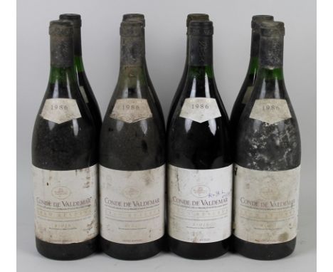 Vintage Wine: eight bottles of Conde de Valdemar, Bodegas Martinez, Gran Reserva Rioja, 1986. (8)
Provenance: From the Cellar