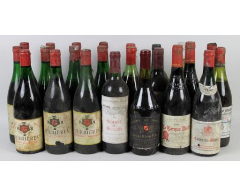 Vintage Wine: a mixed parcel of Rhone and Corbieres, including two bottles of Cotes-du-Rhone, La Barque Vielle, Andre Roux, 2