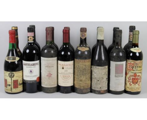 Vintage Wine: a mixed parcel of European red wines, mostly Italian, including Chianti, Barolo, Valpolicella and Barbera d'Alb