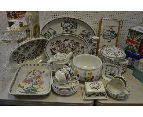 Portmerion Botanical Garden - including, teapot, serving dishes, cheese board, breakfast cups, side plates ;etc qty 