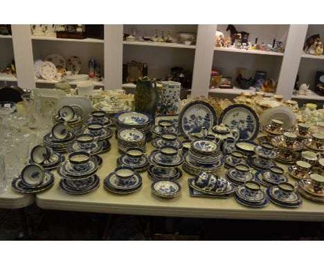 Booths Real Old Willow  Pattern - teapot, cream jug, sugar bowl, cups, saucers , side plates, dinner plates, soup dishes, des