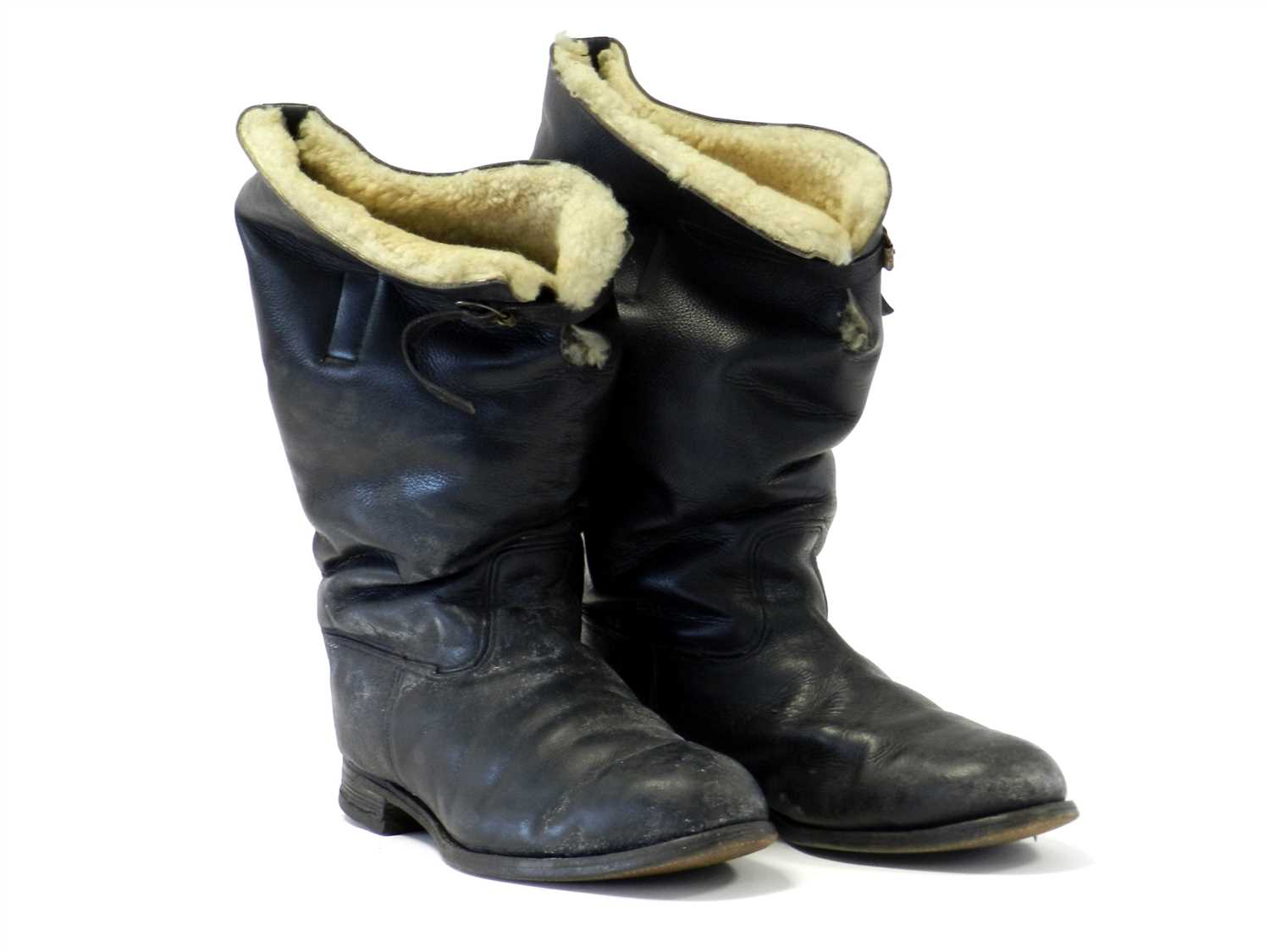 sheepskin flying boots