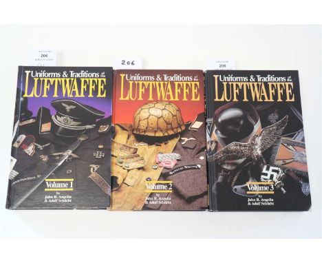 ANGOLIA, John R and SCHLICHT, Adolf, Uniforms and Tradition of the Luftwaffe, 3 vols, 1996-98 (3)