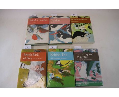 NEW NATURALIST: No. 60. Brown, Lesley, British Birds of Prey, 1976; No. 62. Perrins, Christopher, British Tits, 1979; No. 63.