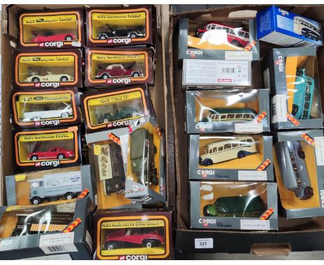 A good selection of boxed Corgi Classics, 1950's cars and Corgi Classic coaches 