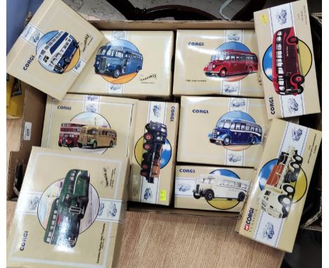 10 originally boxed Corgi Classics buses and commercial vehicles etc 
