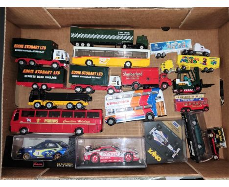 A selection of various diecast vehicles including boxed Saico, Corgi and others, transport, advertising etc 