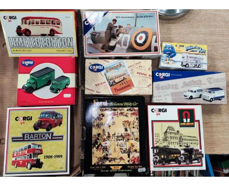 9 Various Corgi advertising special edition sets boxed including Ford General Utility Car, John Smiths Brewery etc 