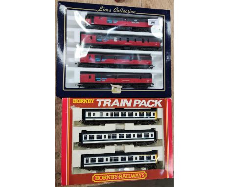 A Lima Collection 00 gauge train and coach set, Atlantic College 149808, boxed; a Hornby Railways boxed train pack 