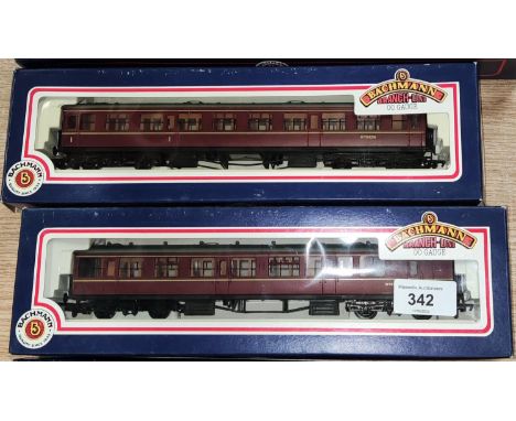 A Bachmann Branch line 00 Gauge boxed Locomotive 31-276 Royal Scot, and three Bachmann boxed coaches 