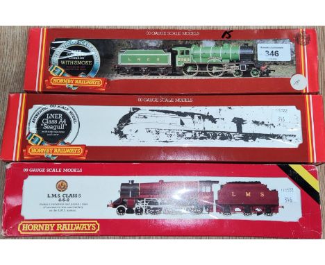 Three Hornby Railways 00 Gauge boxed locomotives No R.378, R.372 and R.842 