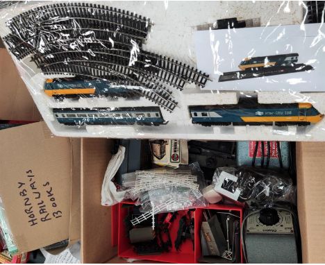 An Intercity 125 train set and track;&nbsp;a selection of vintage railway items 