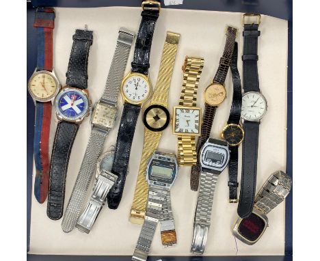 Thirteen gents vintage and later wristwatches 