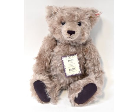 STEIFF; a modern limited edition grey Steiff teddy bear no.660047, 1999, limited edition no.2243/3000, with button in ear, bo