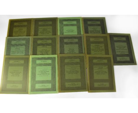 A collection of thirteen Sotheby's New Bond Street, London auction catalogues relating to Japanese works of art, swords and f