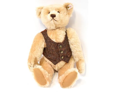 STEIFF; a modern limited edition blond coloured Steiff teddy bear for year 1996, limited edition no.469/3000, with button in 