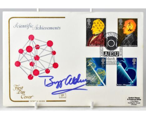 SPACE EXPLORATION; a first day cover bearing the signature of Buzz Aldrin.We have not authenticated these signatures, please 