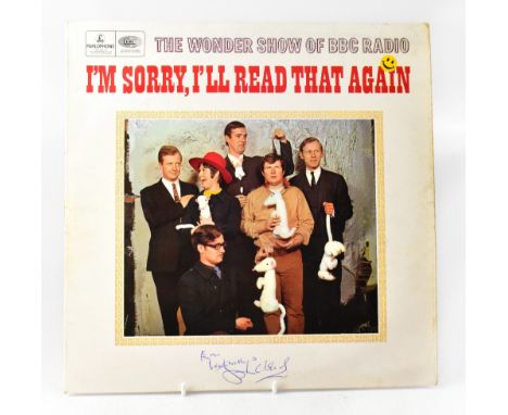I'M SORRY, I'LL READ THAT AGAIN; an album bearing the signature of John Cleese to the front cover, along with John Cleese and