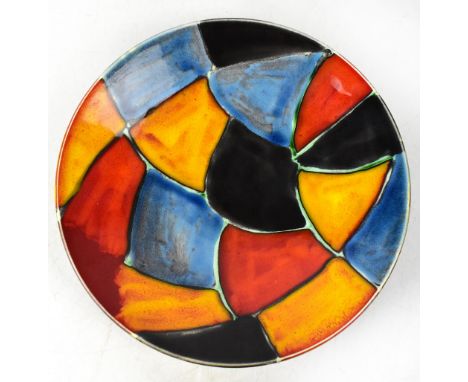 POOLE; a shallow bowl in the 'Mosaic' design, diameter 26.5cm.