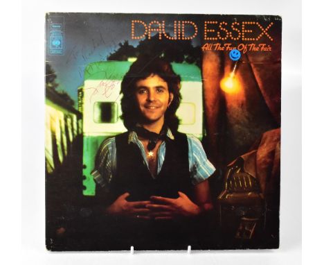 DAVID ESSEX; 'All the Fun of the Fair', gatefold album, inscribed 'To Rachel, Happy Birthday' and bearing signature of the st