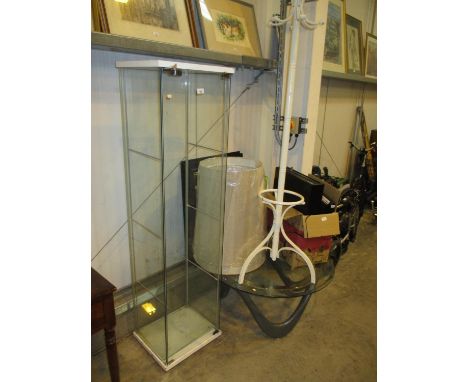 Tall Display Cabinet, Hat Tree, Coffee Table, 2 Shades, Vase, 2 Mirrors and a Till System