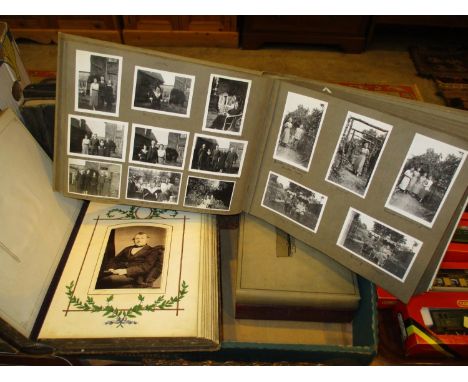 Nine Vintage Albums of Family Photographs