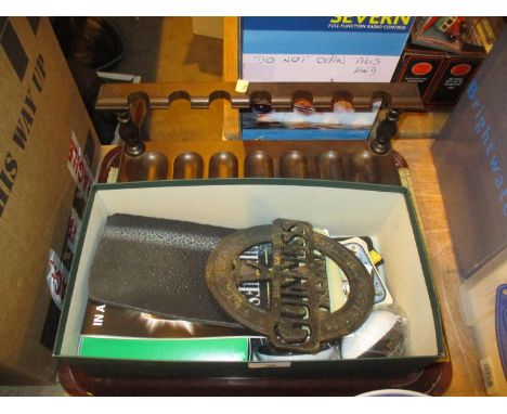 Guinness Collectables, Pipe Stand and a Vintage Holdall
