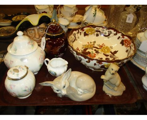 Masons Brown Velvet Bowl, Carltonware, Royal Doulton, Lladro and Other Ceramics