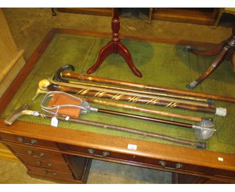 Shooting Stick and 6 Walking Sticks