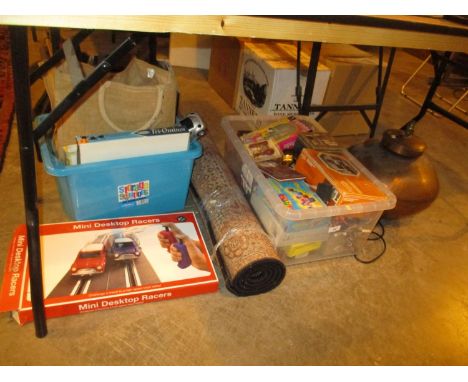 Copper Lamp, Art Materials, Rug and Games
