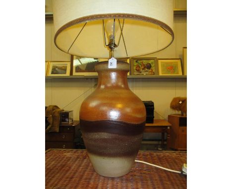 Pottery Floor Lamp with Shade
