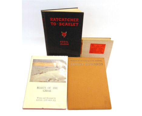 [EQUINE] Edwards, Lionel. Beasts of the Chase, first edition, Putnam, London, 1950, brick red cloth, dustjacket, eight colour