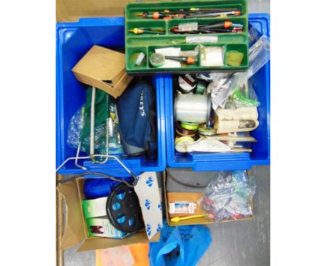 FISHING ACCESSORIES  including lures, line, weights, floats, scales, shot, bite indicators, and other fishing equipment